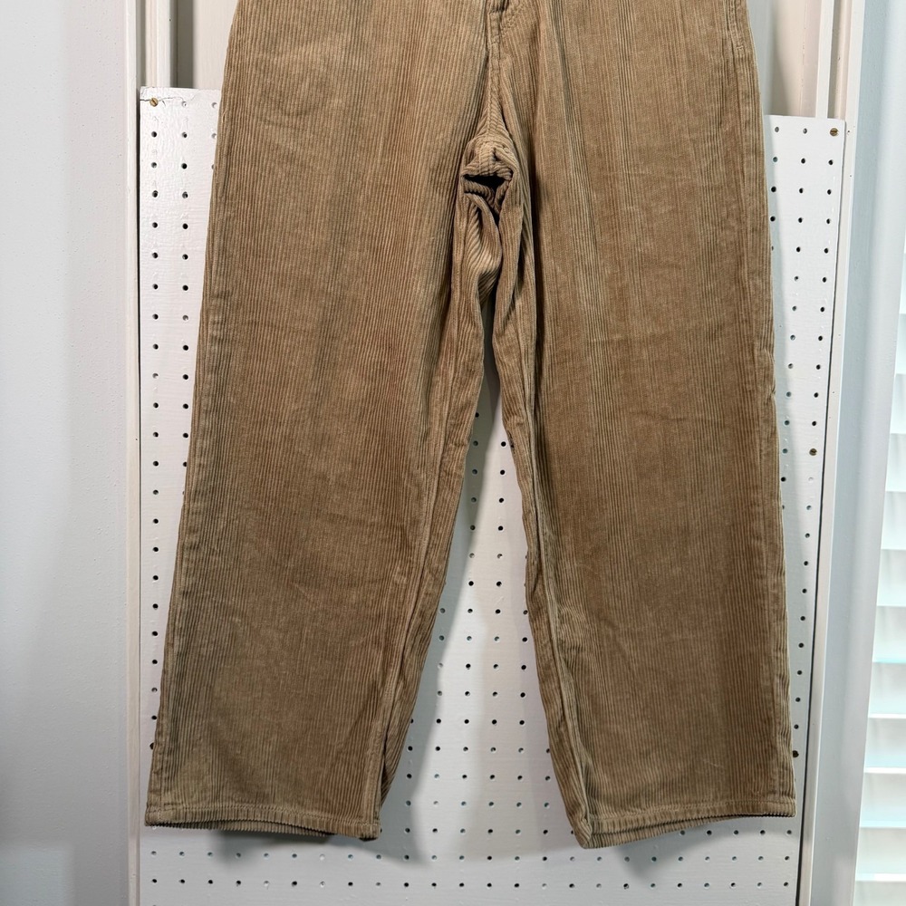 Volcom Billow Cord Loose Tapered Pants Men's Khaki Corduroy High Rise - 27 - Picture 4 of 15